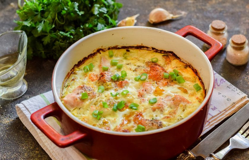 1. Этап. Запеканка из курицы и тыквы: Приятного аппетита!