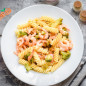 Диетическая паста с креветками
