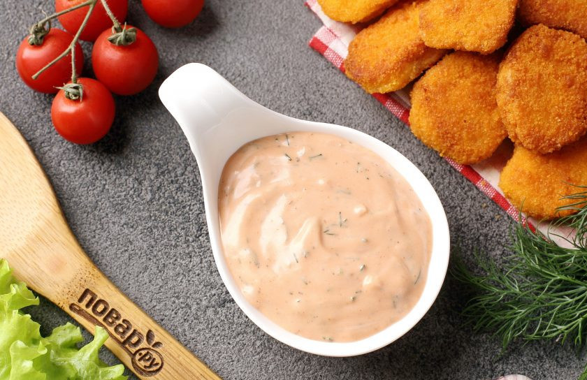 1. Этап. Быстрый соус к наггетсам: Приятного аппетита!