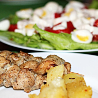 Шашлык из куриных грудок