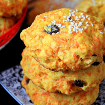 Морковное печенье с кунжутом
