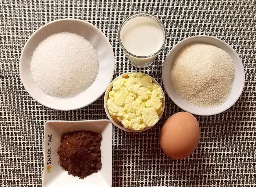 1. Этап. Творожно-черемуховое суфле: Ингредиенты.