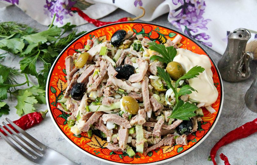 1. Этап. Салат Мясное ассорти: Приятного аппетита!