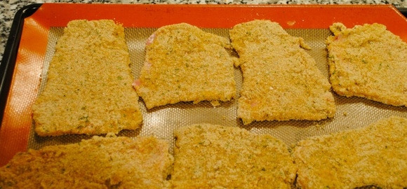 1. Этап. Отбивная по-милански: Получаются вот такие красивые отбивные.