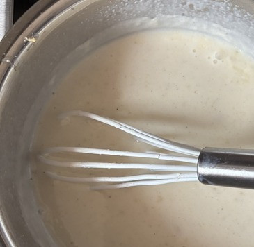 1. Этап. Запеканка из картофеля и брокколи: Опять поставить на огонь, довести до кипения, снять с огня.