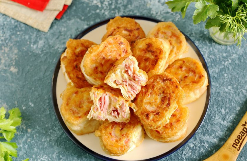 1. Этап. Ленивые пирожки с начинкой: Ленивые пирожки готовы. Приятного аппетита!