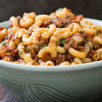 Вкусные макароны с фаршем