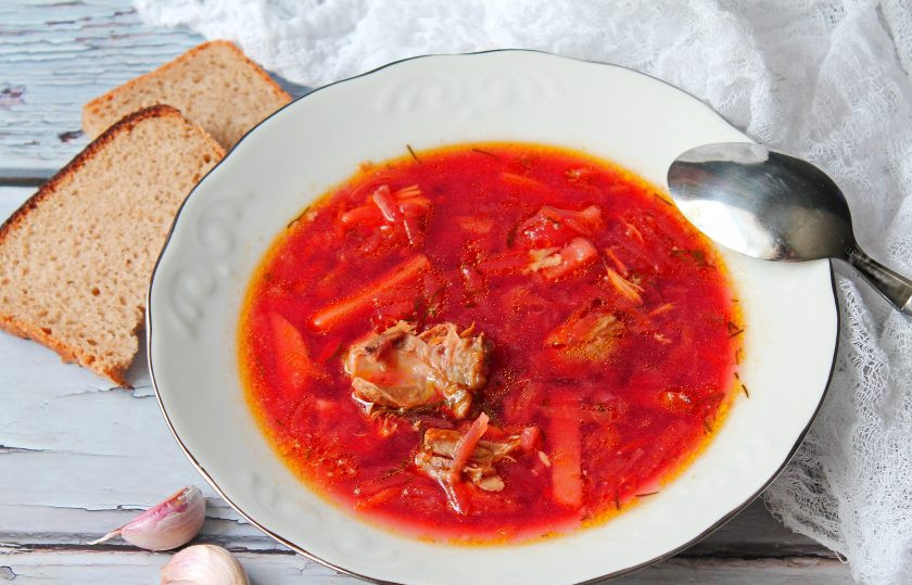 1. Этап. Украинский борщ с квашеной капустой: Приятного аппетита!