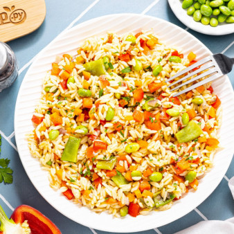 Паста орзо с овощами