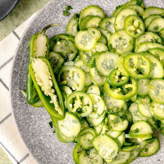 Spicy Cucumber and Jalapeño Salad