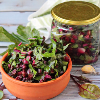 Квашеная ботва свеклы на зиму