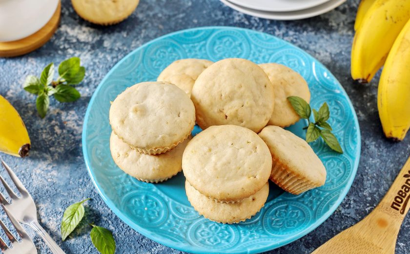 1. Этап. Банановые маффины на кефире: Банановые маффины на кефире готовы. Приятного аппетита!