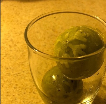 1. Этап. Сферические смузи-снежки из киви: Приятного аппетита!