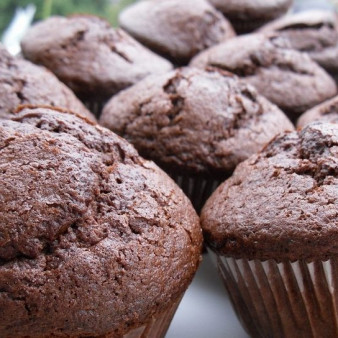 Кексики с вишней