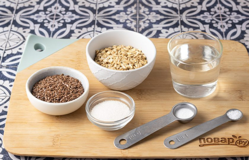 1. Этап. Овсяноблин без яиц и молока ПП: Подготовьте все ингредиенты.
