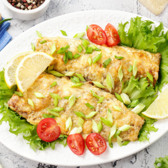 Скумбрия запечённая с сыром и майонезом