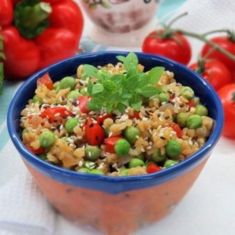 Bulgur with vegetables