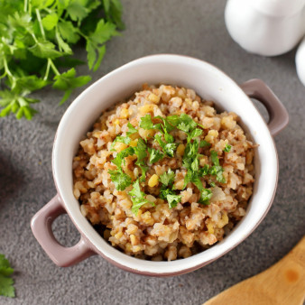 Гречневая каша с горохом