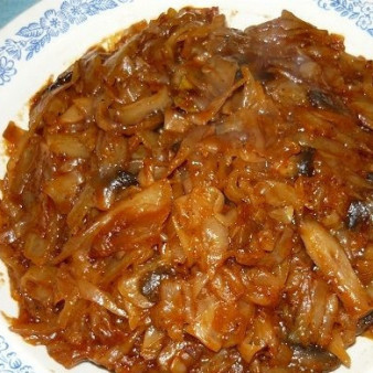 Капуста с грибами в мультиварке