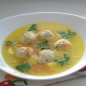 Куриный суп с сырными шариками