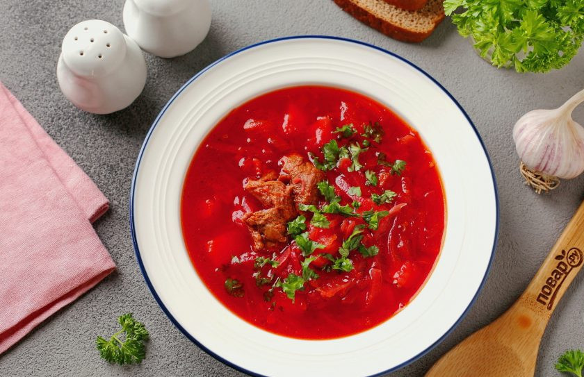 1. Этап. Борщ со свеклой без уксуса: Приятного аппетита!