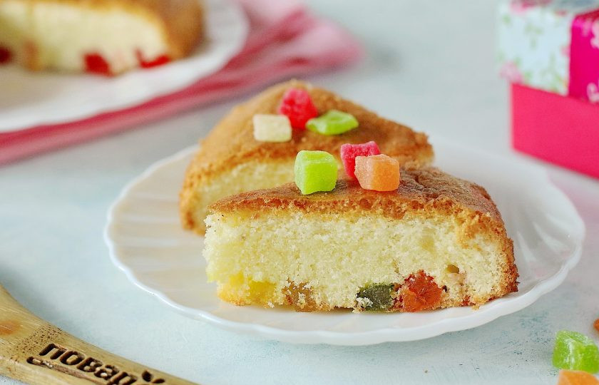 1. Этап. Бисквит с цукатами: Приятного аппетита!