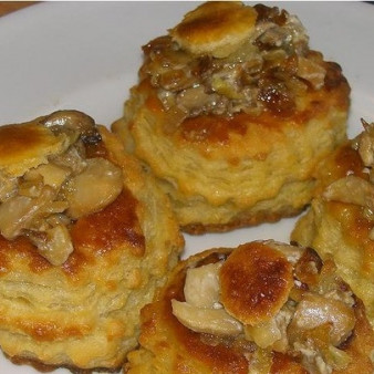 Волованы с курицей