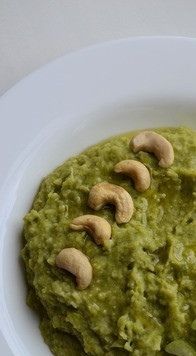 1. Этап. Суп-пюре из горошка с кешью: Готовьте с удовольствием!