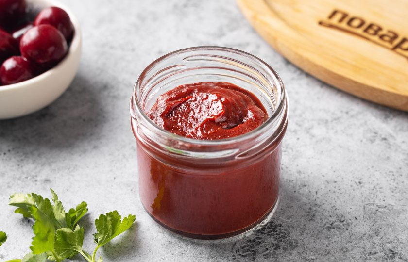 1. Этап. Вишневый соус Барбекю: Вишневый соус 