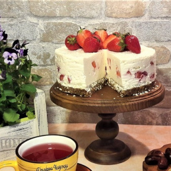 Торт йогуртовый без выпечки