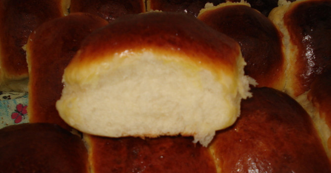 1. Этап. Пирожки с горохом в духовке: 9. Начинку для пирожков можно делать разную, но я предпочла гороховое пюре. Результат поразил моих домашних и внешним видом, и вкусом!