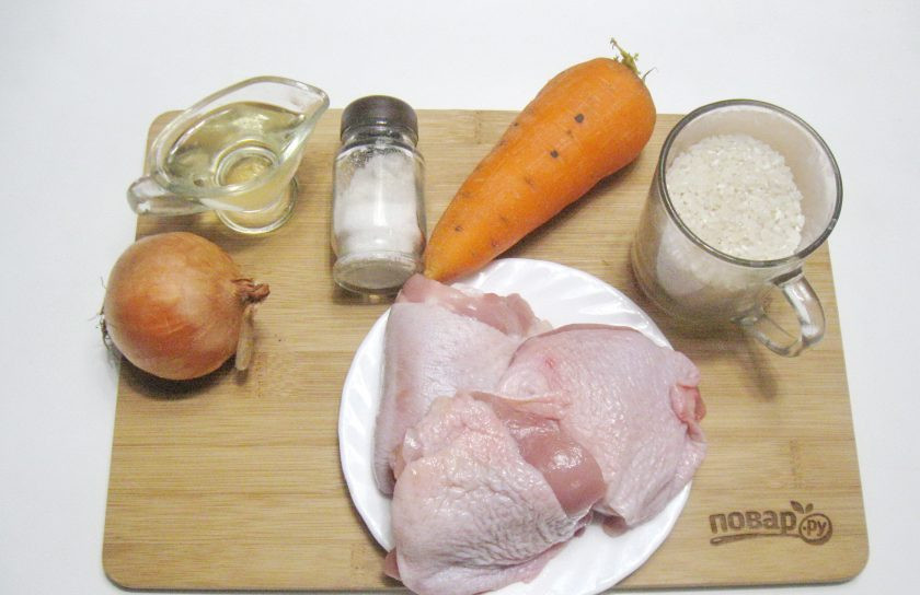 1. Этап. Туркменский плов: Подготовьте ингредиенты для приготовления плова.