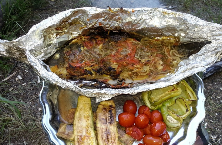 1. Этап. Карп под коньяком: Приятного аппетита!