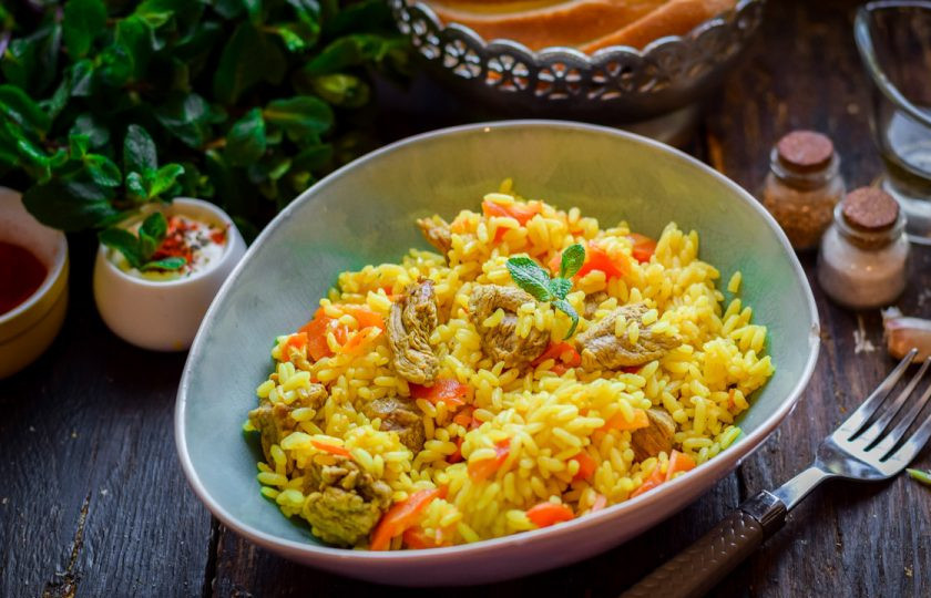 1. Этап. Плов с телятиной и карри: Плов готов. Приятного аппетита!