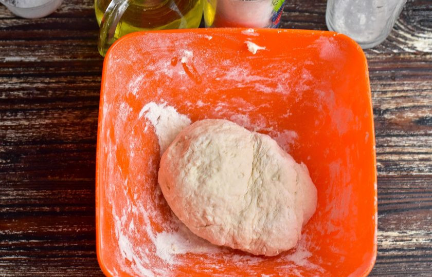 1. Этап. Булочки Бао: Замесите тесто.