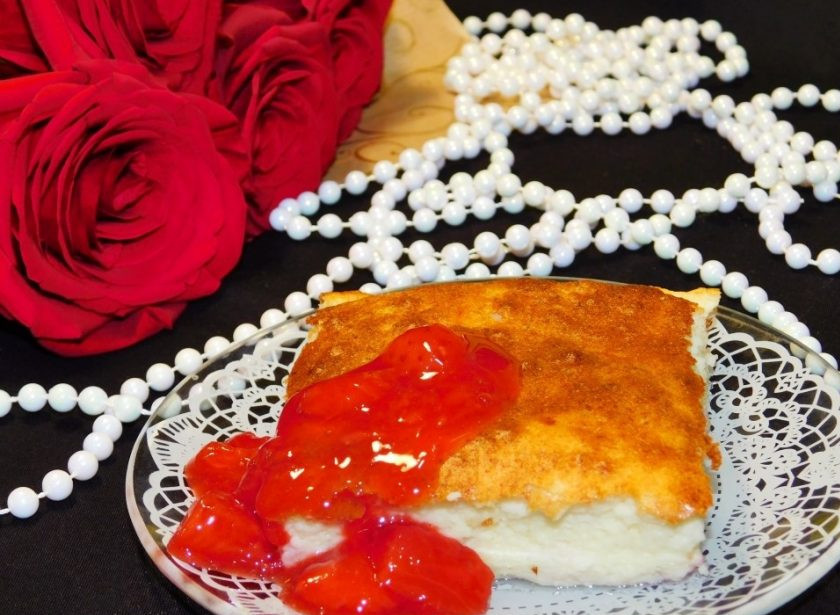 1. Этап. Ванильный пудинг с творогом: Немного остудите и угощайтесь. Приятного аппетита!