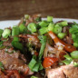 Мясо, тушенное в вине с овощами Мясо, тушенное в вине с овощами