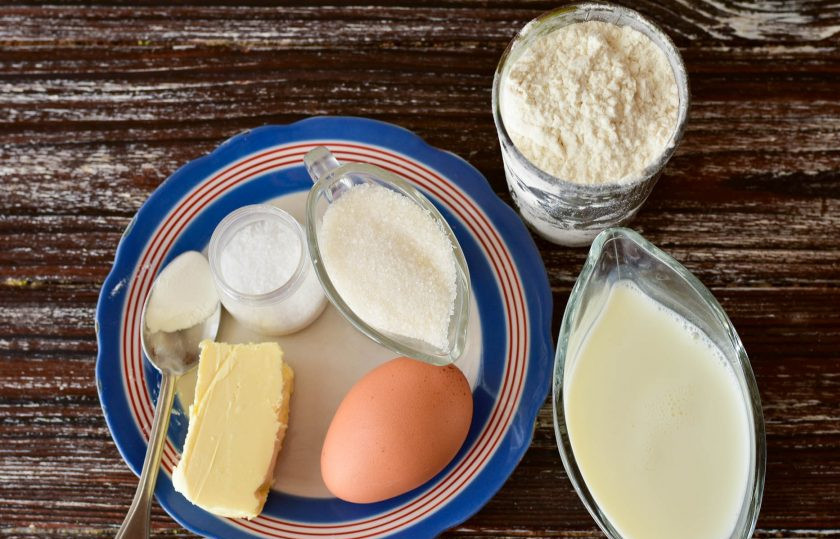 1. Этап. Норвежские вафли: Подготовьте ингредиенты.