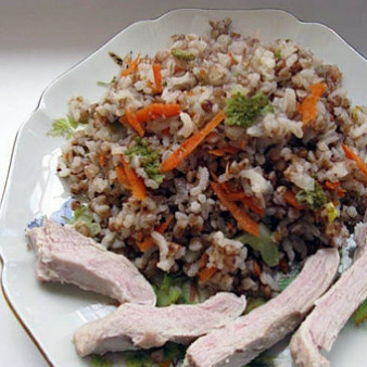 Гречка с брокколи