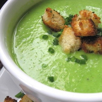 Суп со свежим горохом