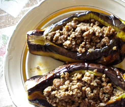 1. Этап. Баклажаны по-армянски: 5. Из готовых баклажанов достаем 