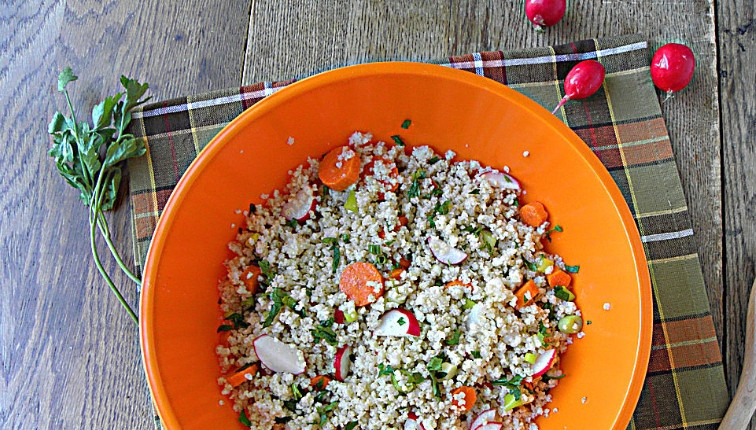 1. Этап. Салат из пшенной каши: 4. Готово! Приятного аппетита!