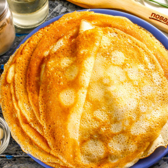 Блины на минералке и молоке