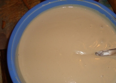 1. Этап. Торт Пизанская башня: 18. Все аккуратно перемешиваем.