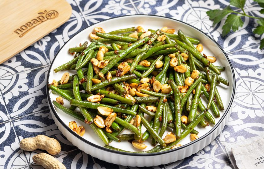 1. Этап. Фасоль с арахисом: Фасоль с арахисом готова, приятного вам аппетита!