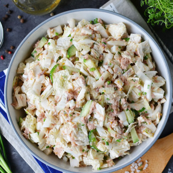 Салат из пекинской капусты с тунцом