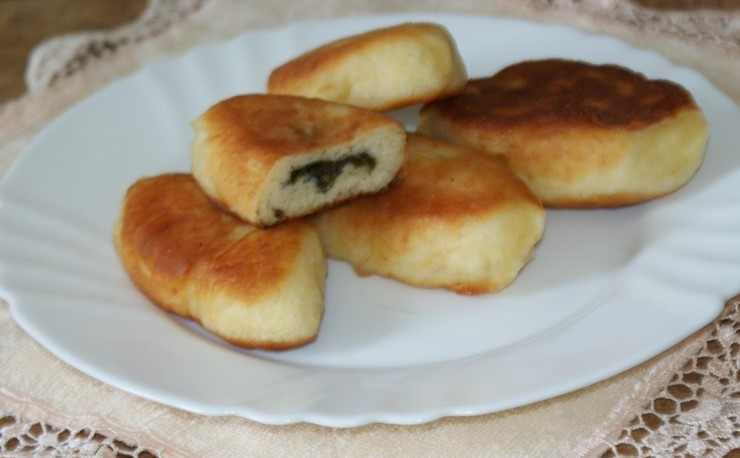 1. Этап. Пирожки с щавелем жареные: 4. Вот и все! Приятного аппетита!