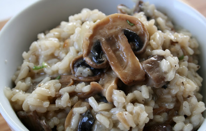 1. Этап. Ризотто с шампиньонами и сливками: Приятного аппетита!