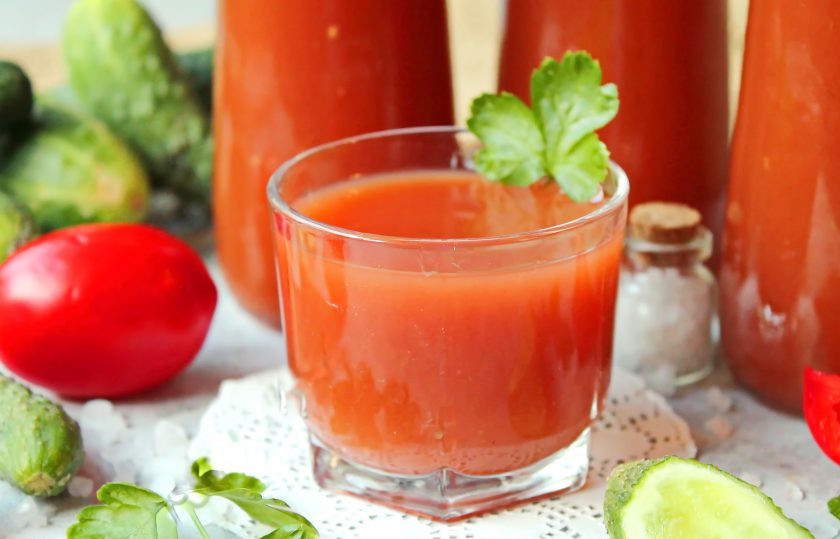 1. Этап. Томатно-огуречный сок: Приятного аппетита!