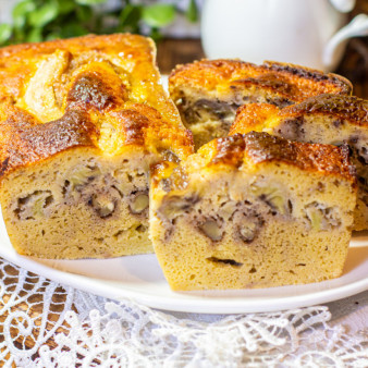 Пирог с бананом на кукурузной муке